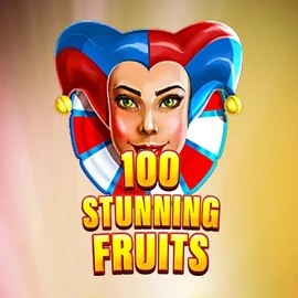 100 Stunning Fruits slot logo by SYNOT Games at CrownPlay Casino