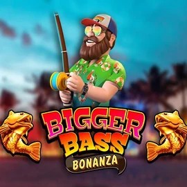 Official Slots logo: Bigger Bass Bonanza by Pragmatic Play at CrownPlay Casino
