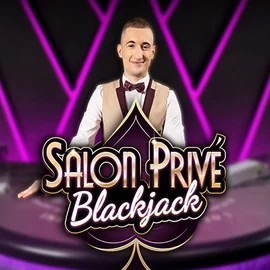 Blackjack Salon Privé slot logo by Ezugi at CrownPlay Casino