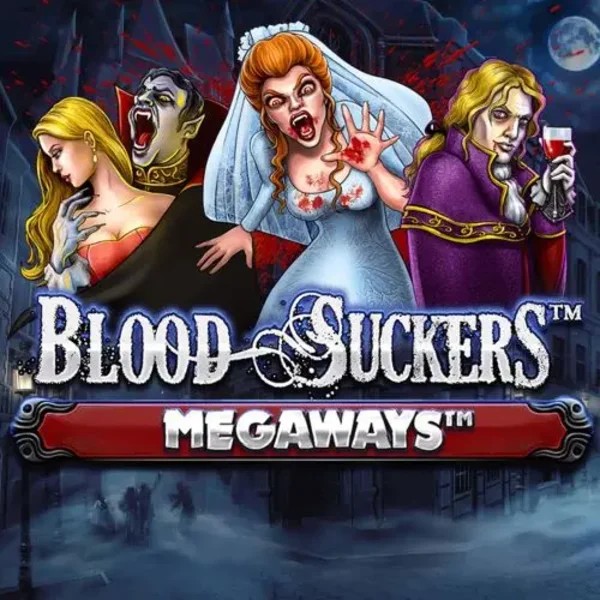 Slots logo of Blood Suckers Megaways from Red Tiger Gaming at CrownPlay Casino