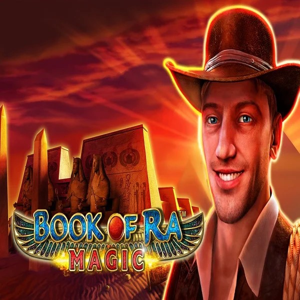 Book of Ra Magic by Greentube, showcased at crownplays.net – game logo