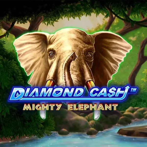 Official Slots logo: Diamond Cash Mighty Elephant by Greentube at CrownPlay Casino