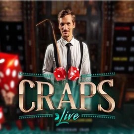 Official Live Casino logo: Live Craps by Evolution at CrownPlay Casino
