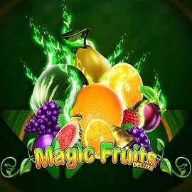 Magic Fruits Deluxe online game logo by Wazdan on crownplays.net