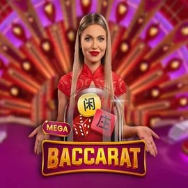 Live Casino logo of Mega Baccarat from Pragmatic Play at CrownPlay Casino