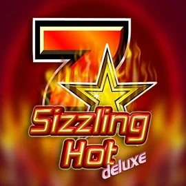 Official Slots logo: Sizzling Hot Deluxe by Novomatic at CrownPlay Casino